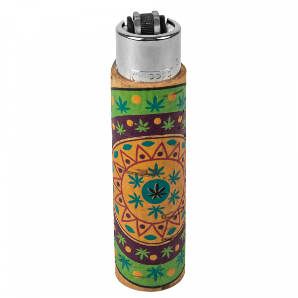 Зажигалка Clipper Ornament Leafs Cork Cover