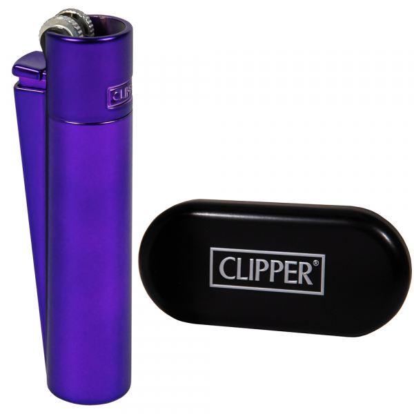 Зажигалка Clipper Metal Purple Rain Matt