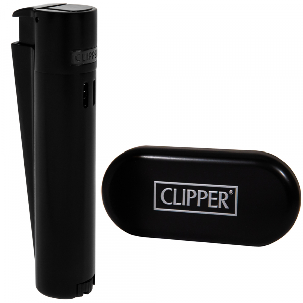 Зажигалка Clipper Metal Jet Matt Black