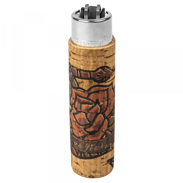 Зажигалка Clipper Flowers No Fear Cork Cover