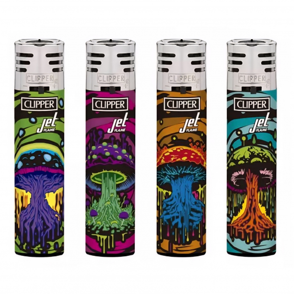 Зажигалка Clipper Jet Dark Mushrooms