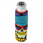 Зажигалка Clipper Skull Rap Silicone Cover