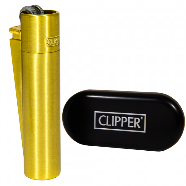 Зажигалка Clipper Matt Gold