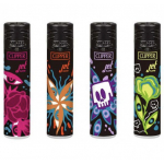 Зажигалка Clipper Jet Psycho Flowers