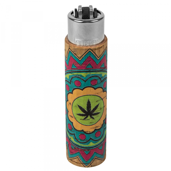 Зажигалка Clipper Mandala Leaf Cork Cover