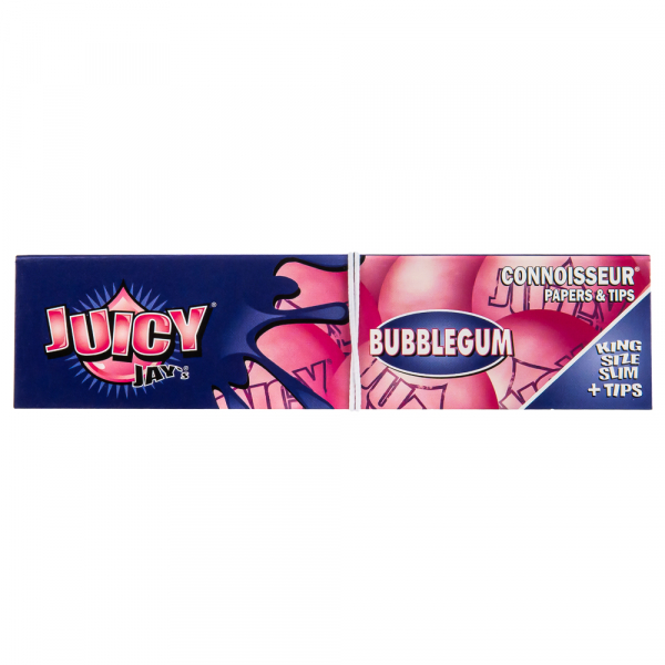 Бумага для самокруток Juicy Jay's Bubble Gum KS + Tips