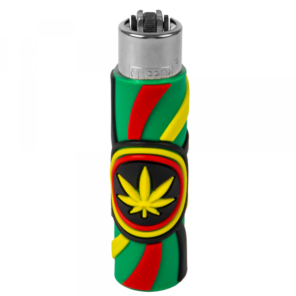 Зажигалка Clipper Rasta Sunflower Silicone Cover