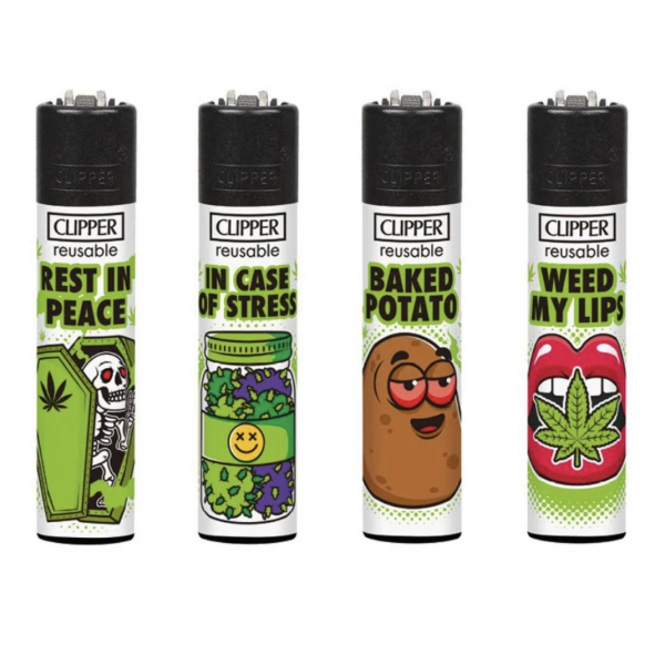 Зажигалка Clipper Weed Slogan 1