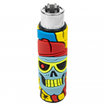 Зажигалка Clipper Red Cap Skull Silicone Cover