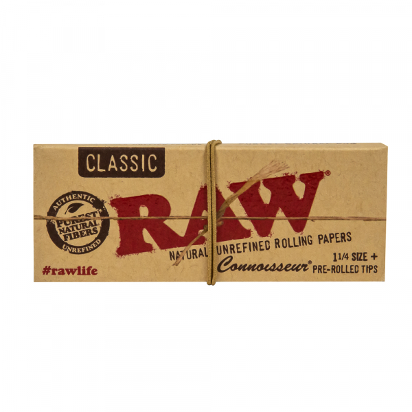 Бумага для самокруток RAW Connoisseur 11/4+ Pre-Rolled