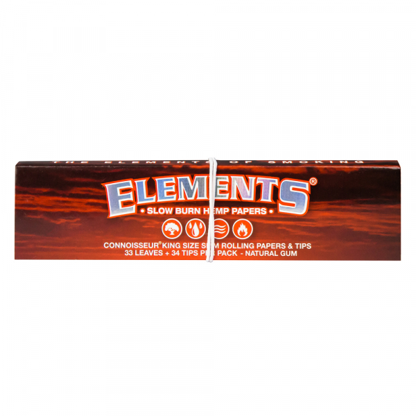 Бумага Elements Hemp King Size +tips