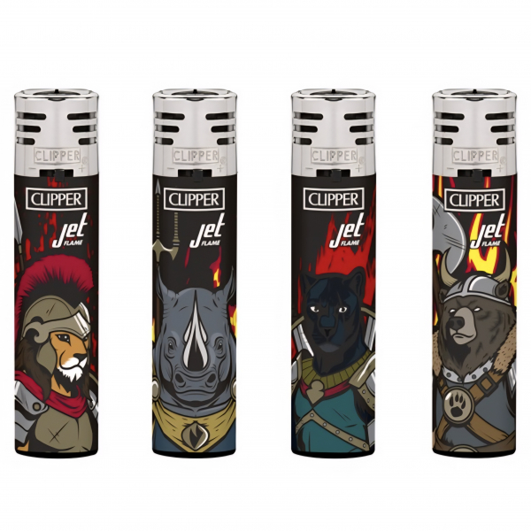 Зажигалка Clipper Jet Warrior Animals