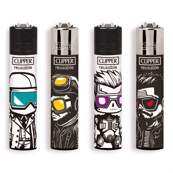 Зажигалка Clipper Big Heads