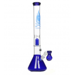 Бонг «Black Leaf Flaming Skull Blue»