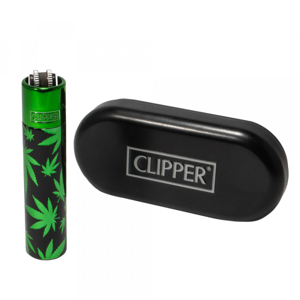 Clipper Metal Green leaves